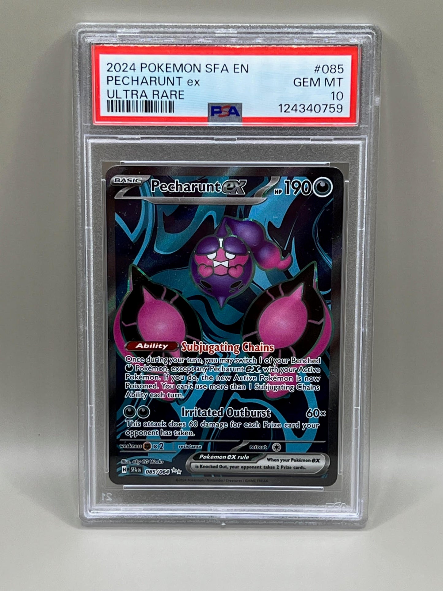 PECHARUNT EX ULTRA RARE PSA 10 SHROUD FABLE