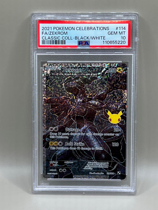 ZEKROM FULL ART PSA 10 CLASSIC COLLECTION