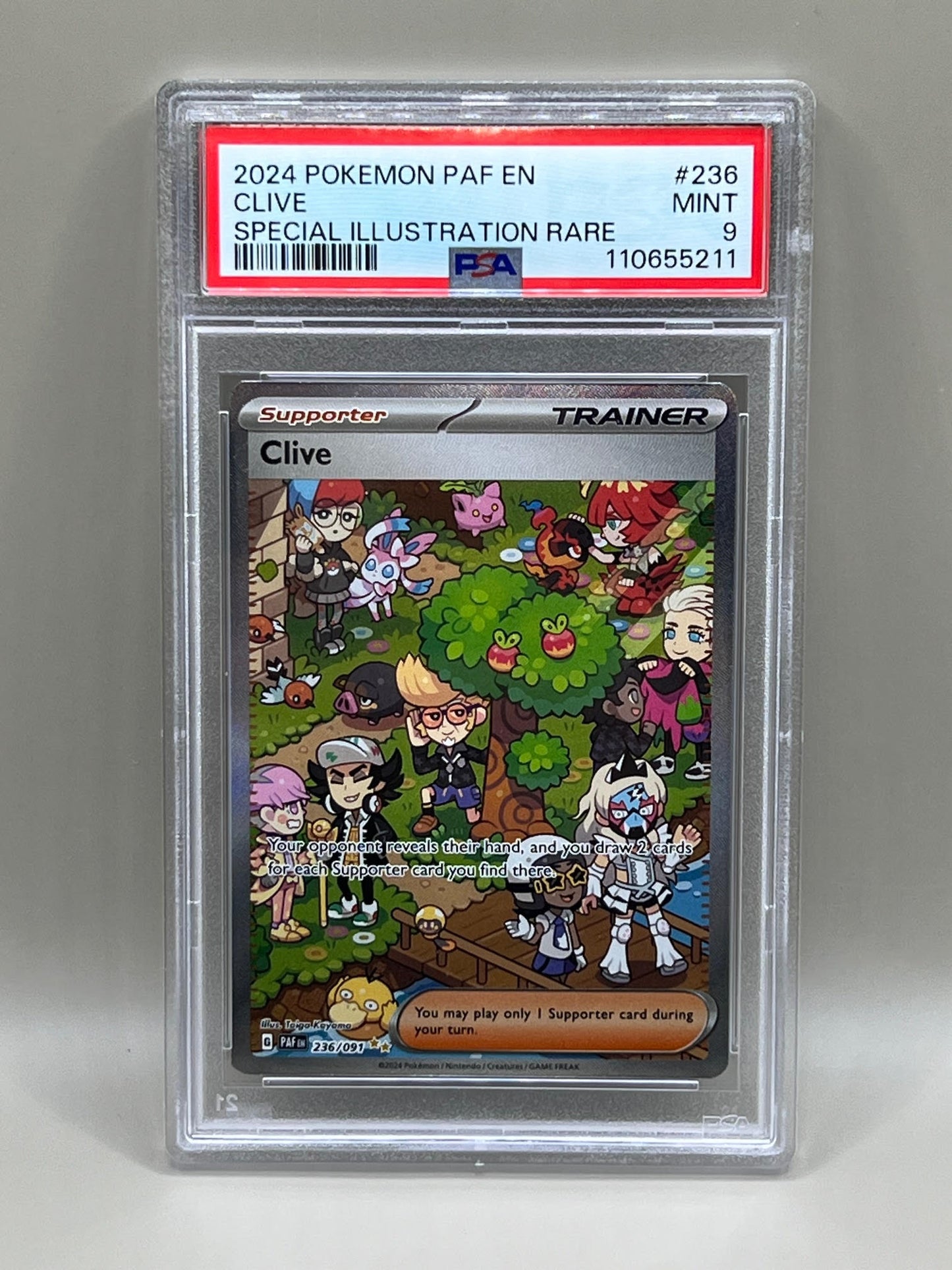 CLIVE SPECIAL ILLUSTRATION RARE PSA 9