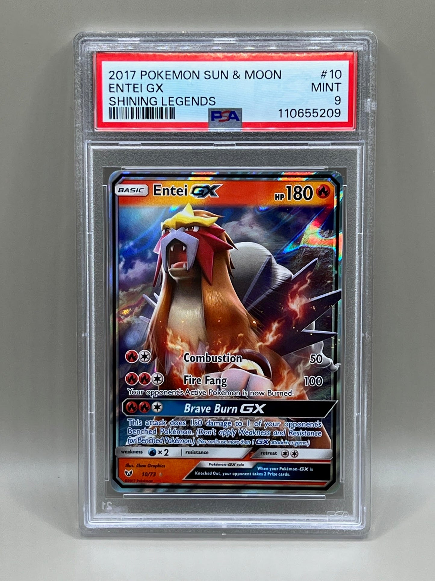 ENTEI GX PSA 9 SHINING LEGENDS