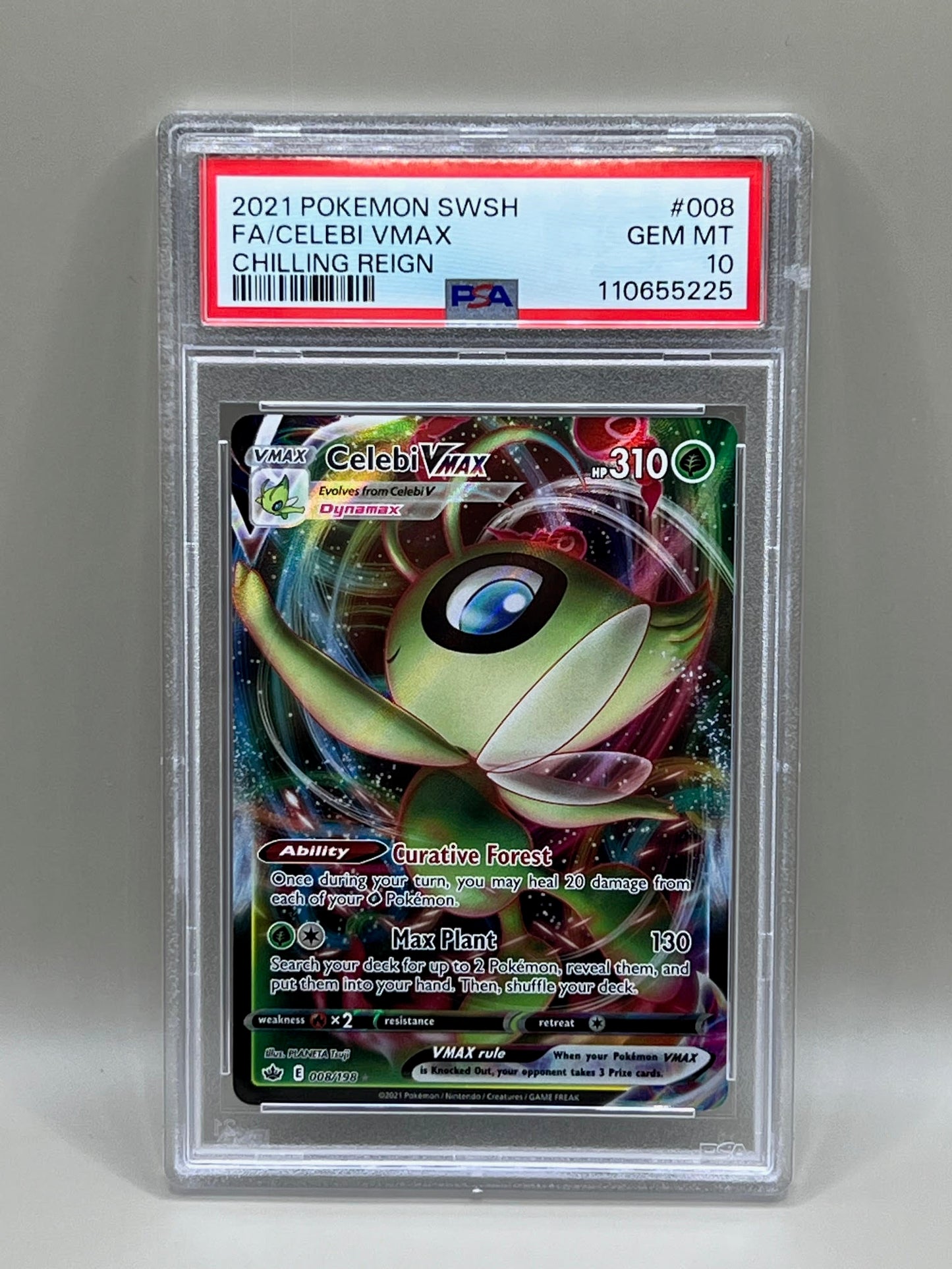 CELEBI VMAX FULL ART PSA 10 CHILLING REIGN