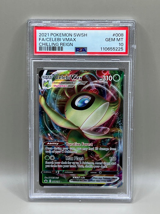 CELEBI VMAX FULL ART PSA 10 CHILLING REIGN