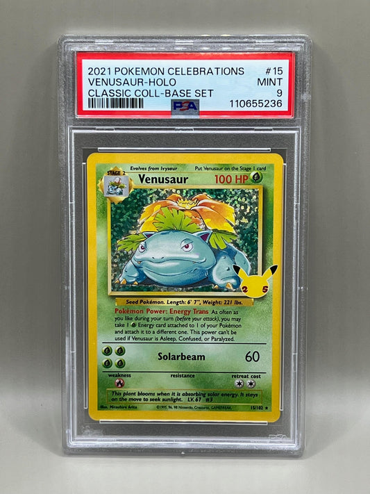VENUSAUR HOLO PSA 9 CLASSIC COLLECTION BASE SET