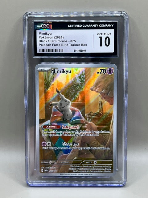 MIMIKYU BLACK STAR PROMOS-075 CGC 10 PALDEAN FATES