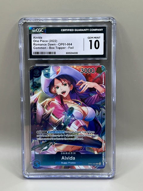 ALVIDA BOX TOPPER CGC 10 OP01