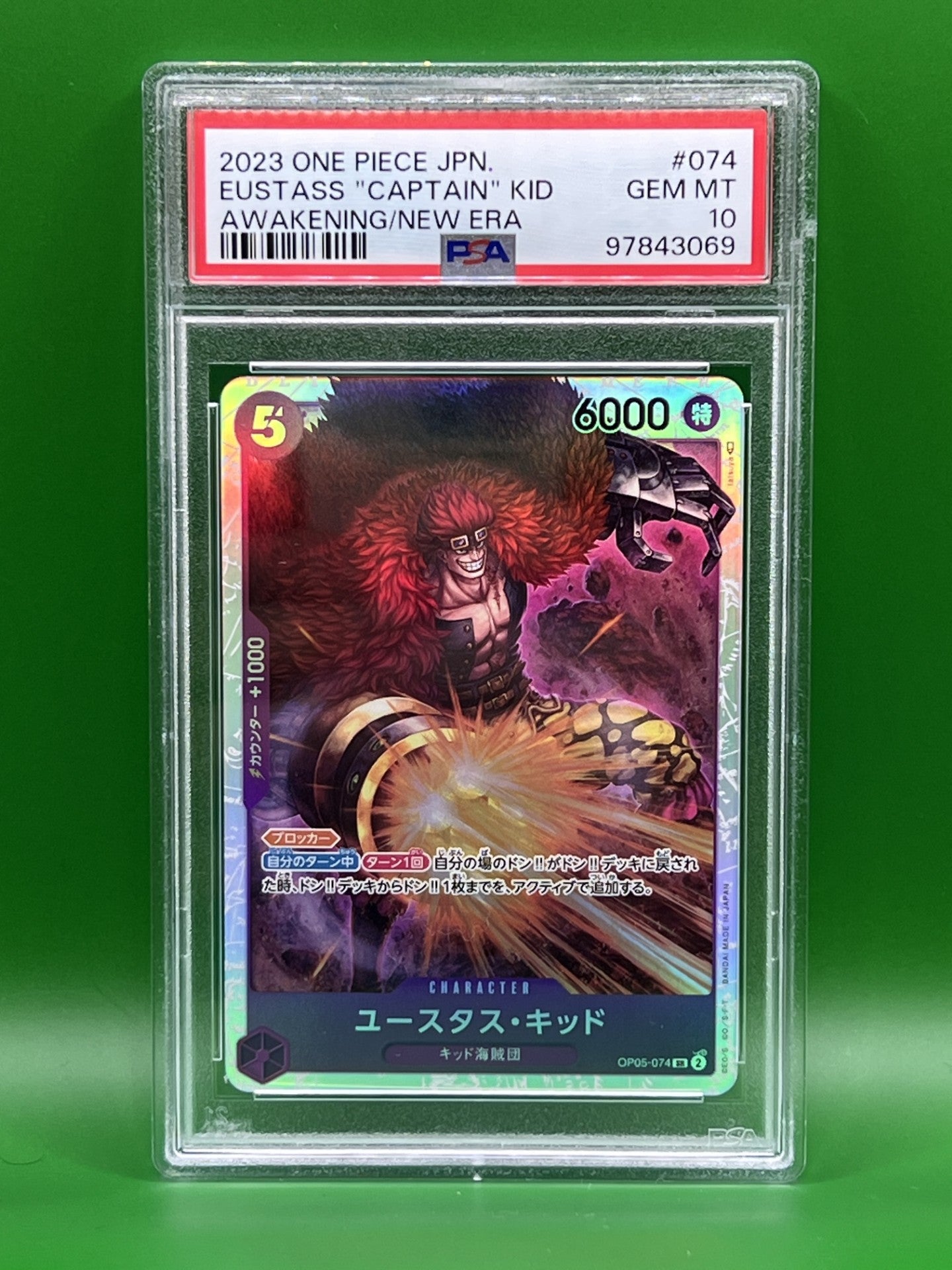 EUSTASS CAPTAIN KID PSA 10 OP05