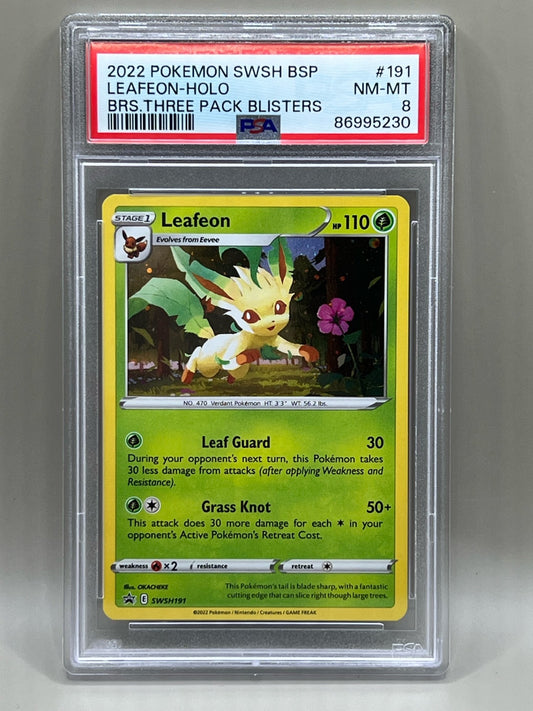 LEAFEON HOLO PSA 8 BLACK STAR PROMO