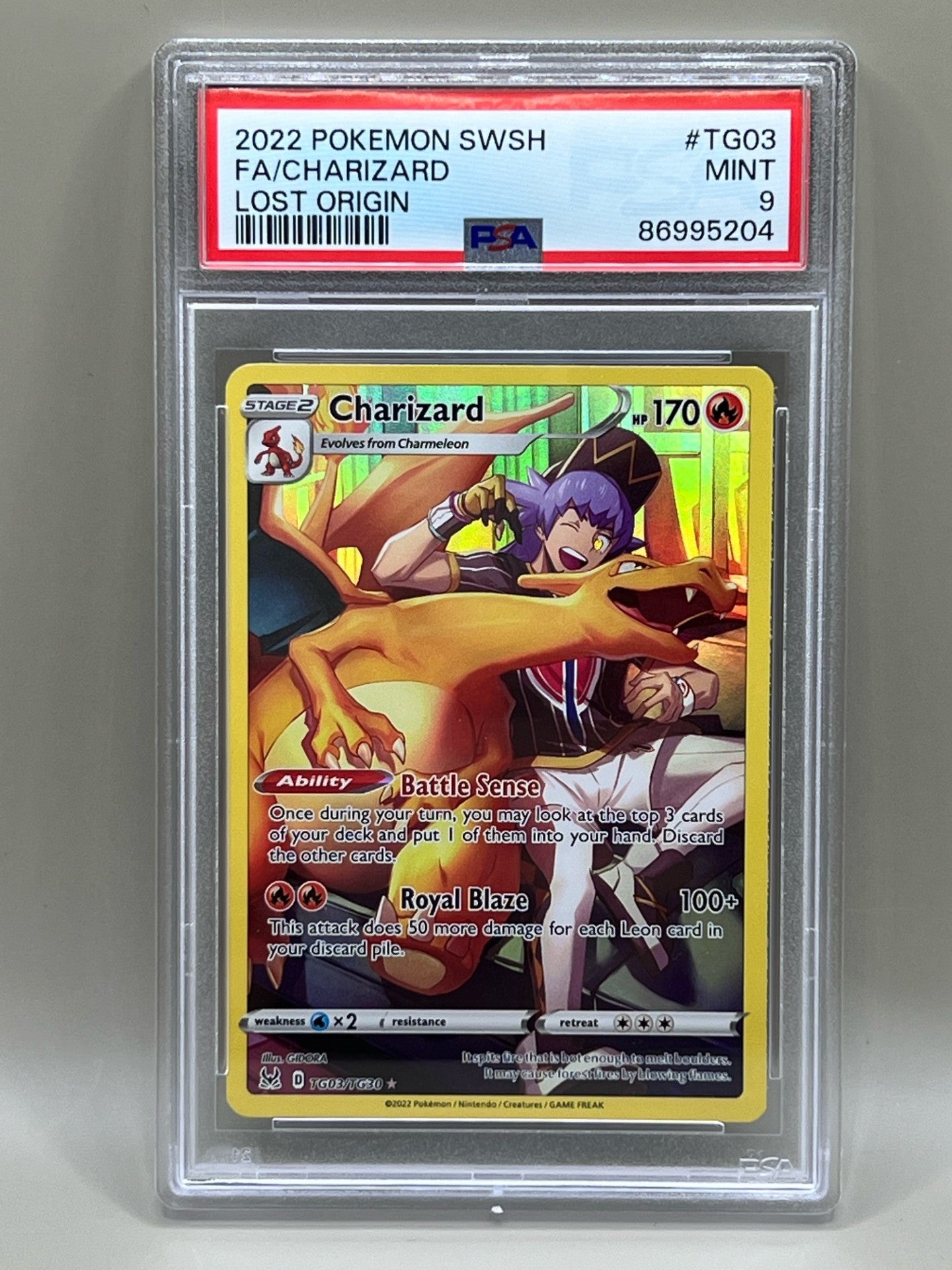 FULL ART CHARIZARD PSA 9 LOST ORIGIN