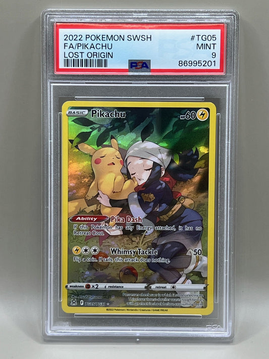 FULL ART PIKACHU PSA 9 LOST ORIGIN