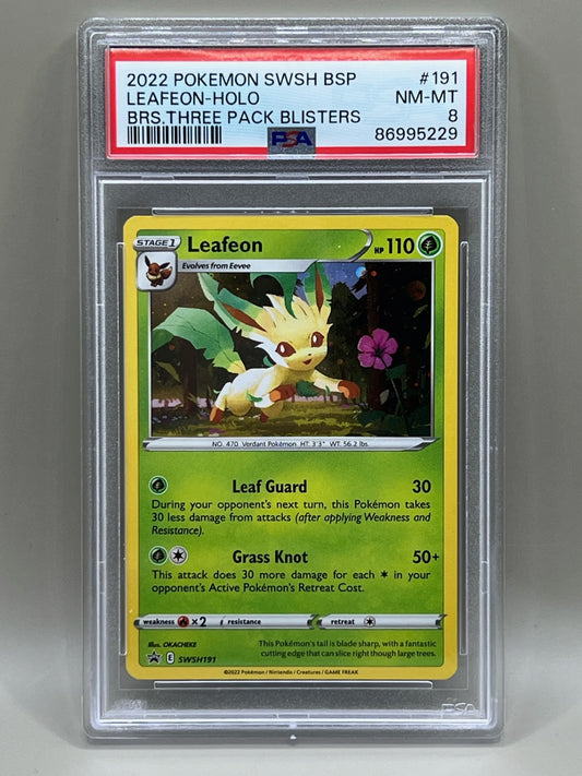 LEAFEON HOLO PSA 8 BLACK STAR PROMO