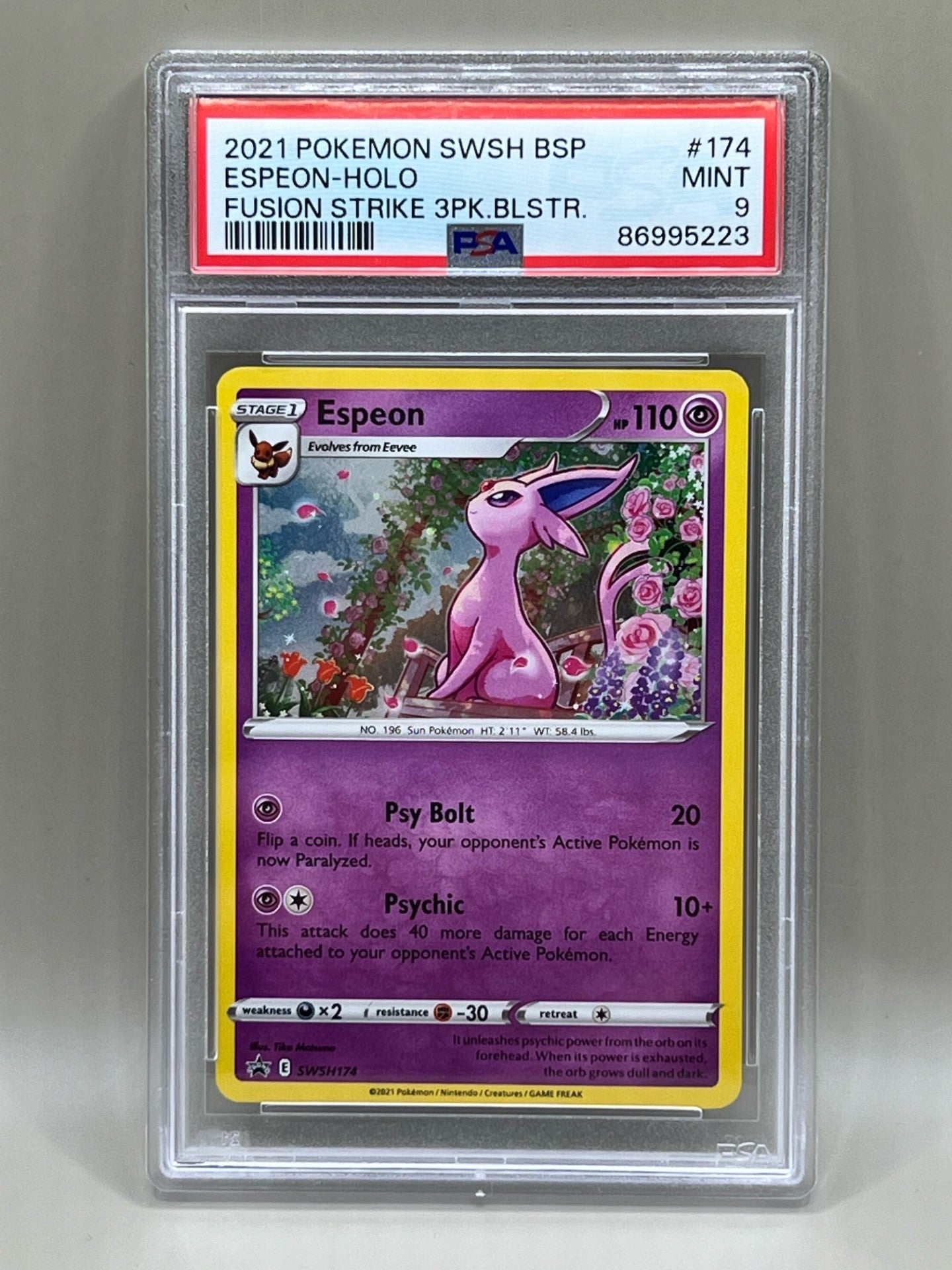 ESPEON HOLO PSA 9 FUSION STRIKE