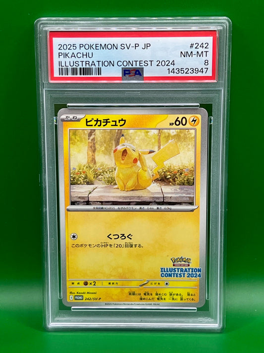 PIKACHU ILLUSTRATION CONTEST 2024 PSA 8 SV-P