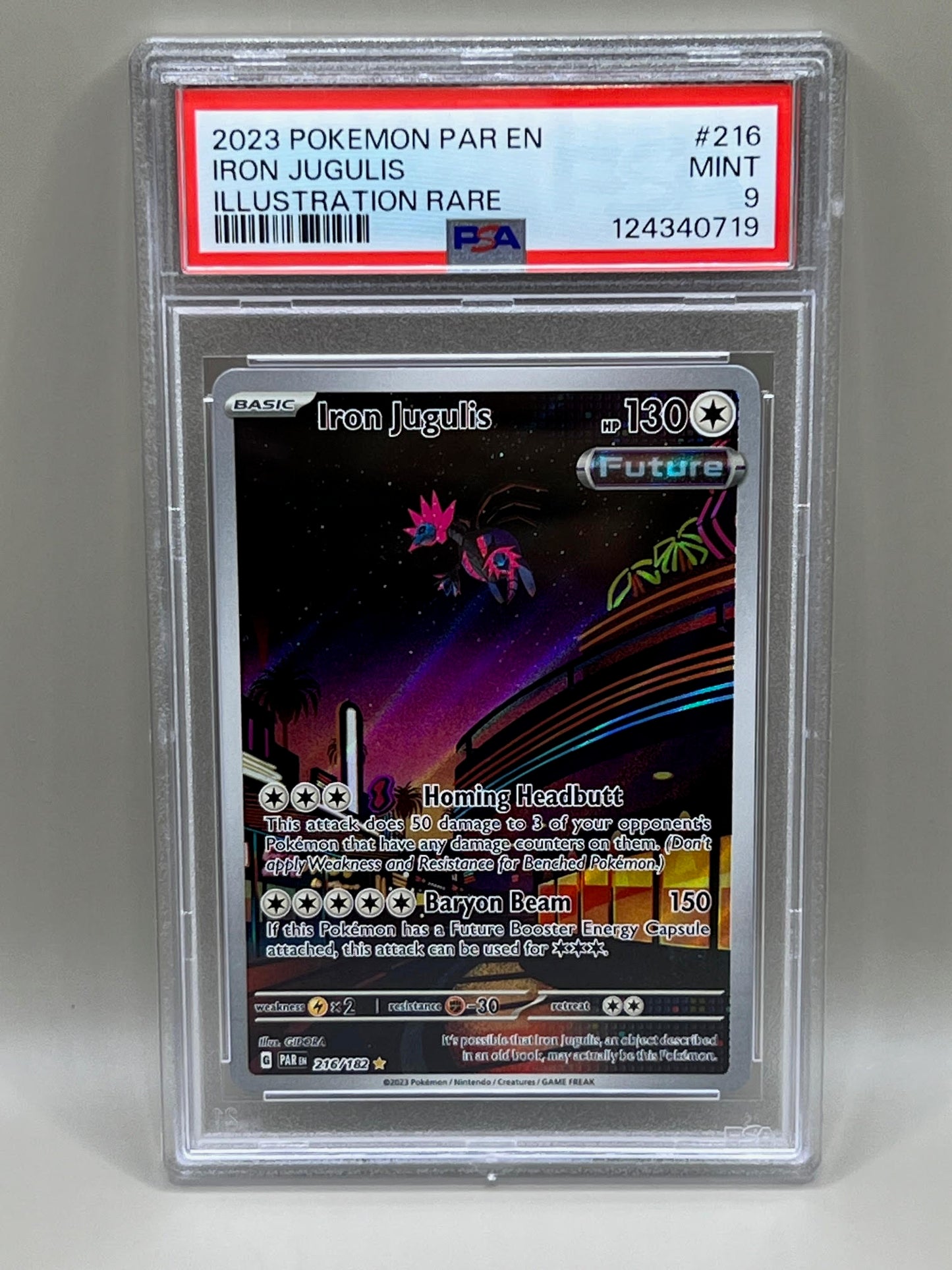 IRON JUGULIS ILLUSTRATION RARE PSA 9 PARADOX RIFT