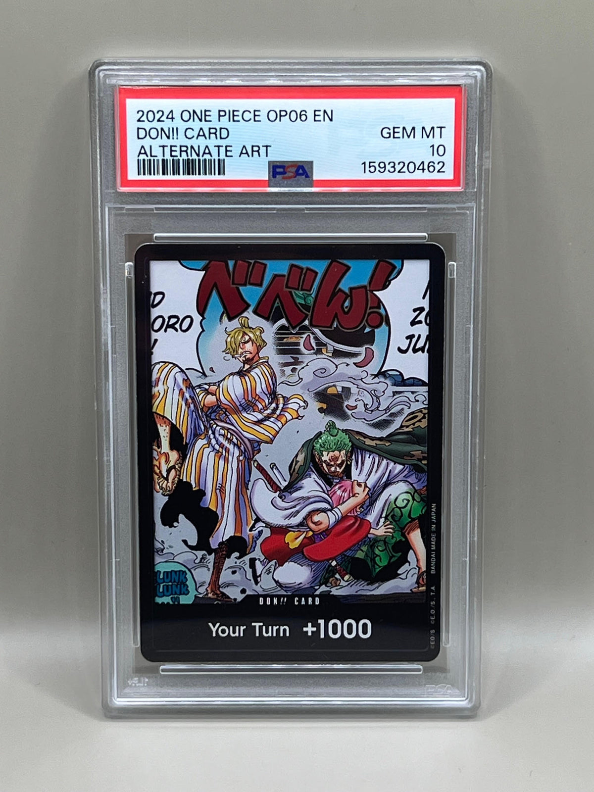 DON!! CARD ALTERNATE ART PSA 10 2024 ONE PIECE OP06 EN