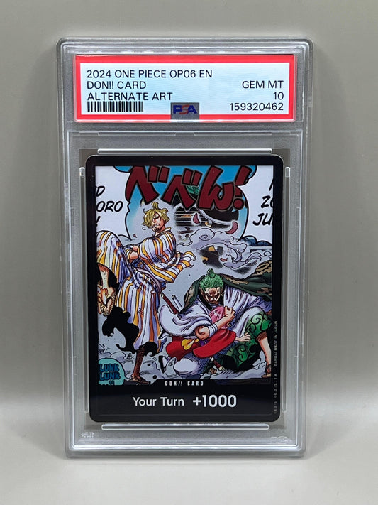 DON!! CARD ALTERNATE ART PSA 10 2024 ONE PIECE OP06 EN