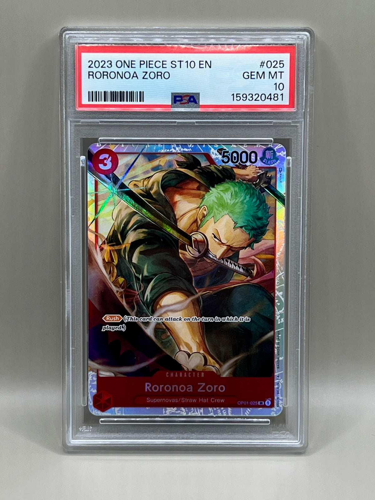 RORONOA ZORO PSA 10 2023 ONE PIECE ST10 EN