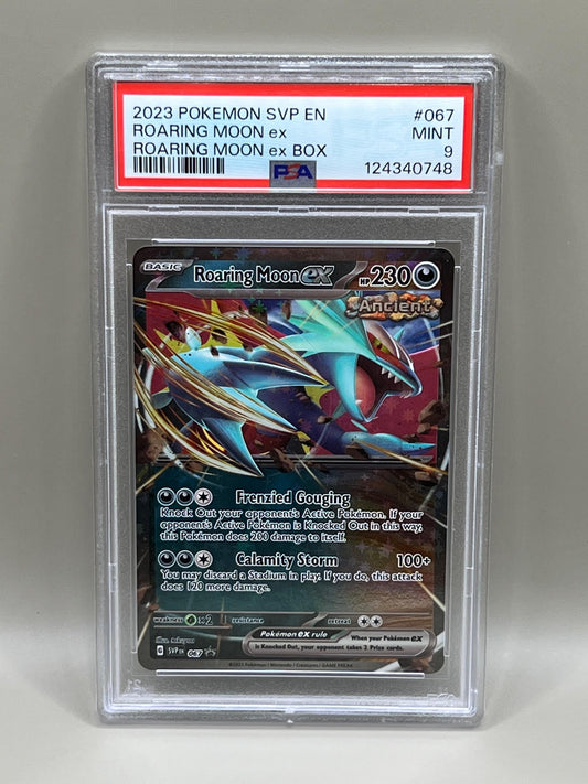ROARING MOON EX BLACK STAR PROMO PSA 9 ROARING MOON EX BOX