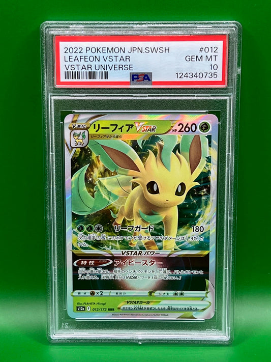LEAFEON VSTAR PSA 10 VSTAR UNIVERSE