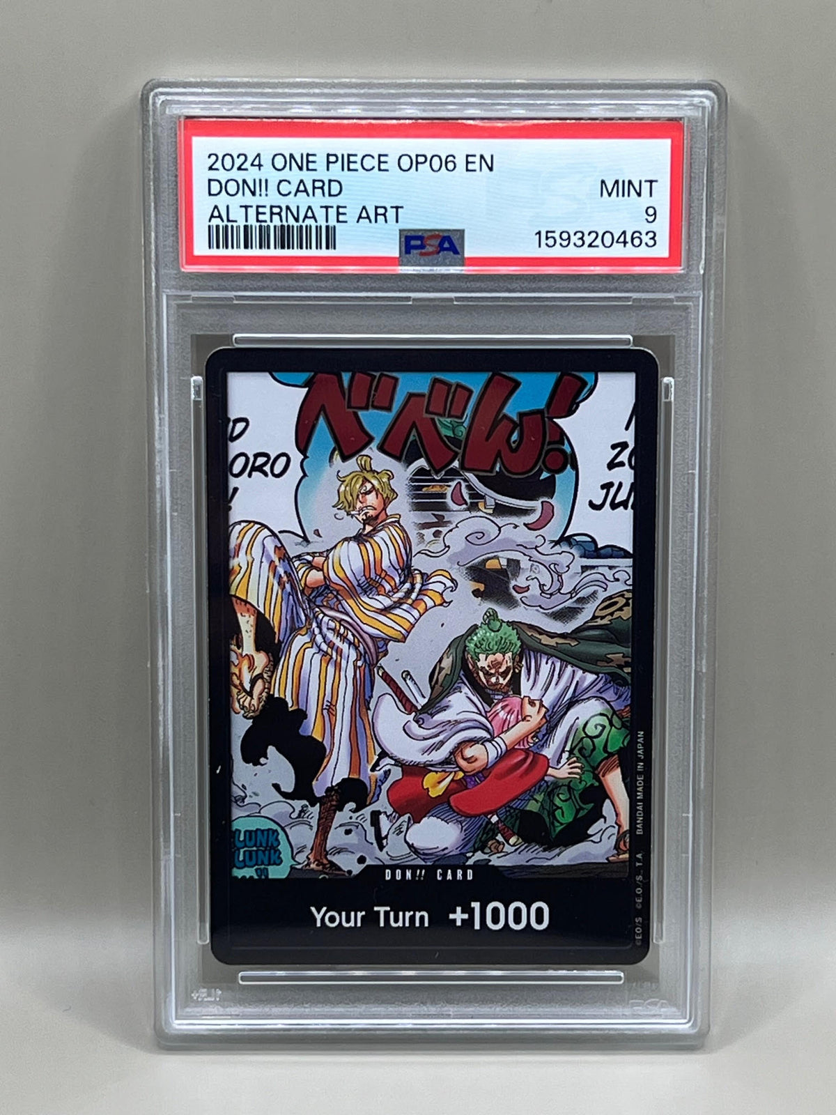 DON!! CARD ALTERNATE ART PSA 9 2024 ONE PIECE