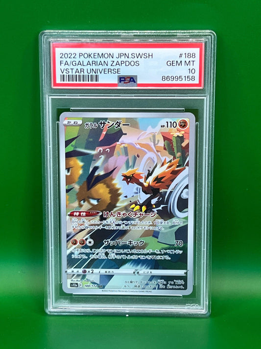 FULL ART GALARIAN ZAPDOS PSA 10 VSTAR UNIVERSE