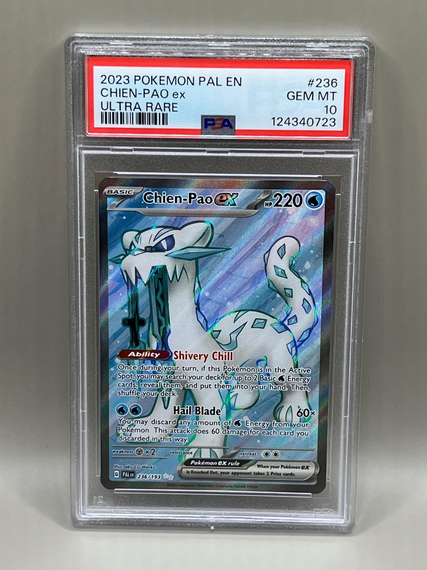 CHIEN-PAO EX ULTRA RARE PSA 10 PALDEA EVOLVED