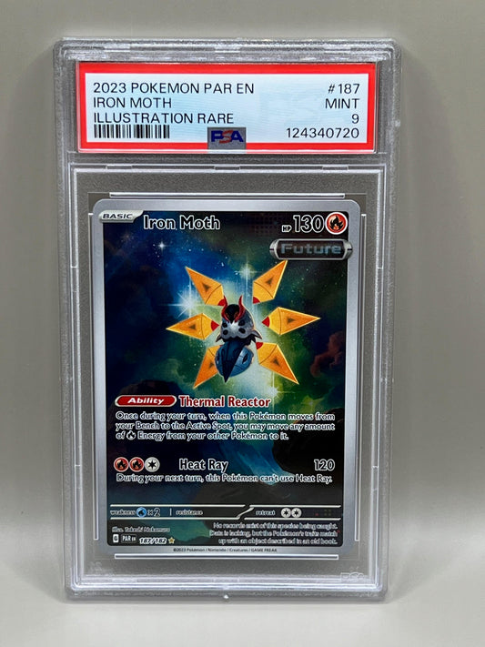 IRON MOTH ILLUSTRATION RARE PSA 9 PARADOX RIFT