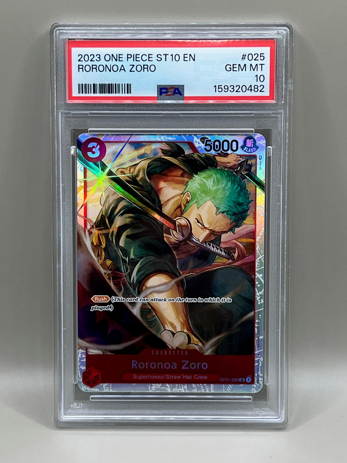 RORONOA ZORO PSA 10 2023 ONE PIECE ST10 EN