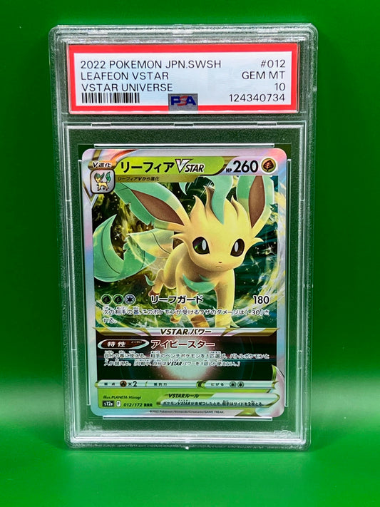 LEAFEON VSTAR PSA 10 VSTAR UNIVERSE