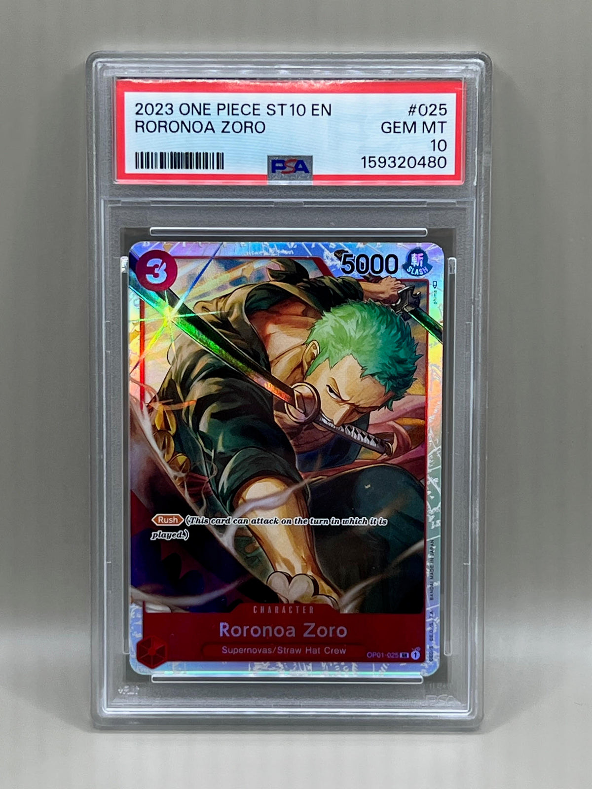 RORONOA ZORO PSA 10 2023 ONE PIECE ST10 EN