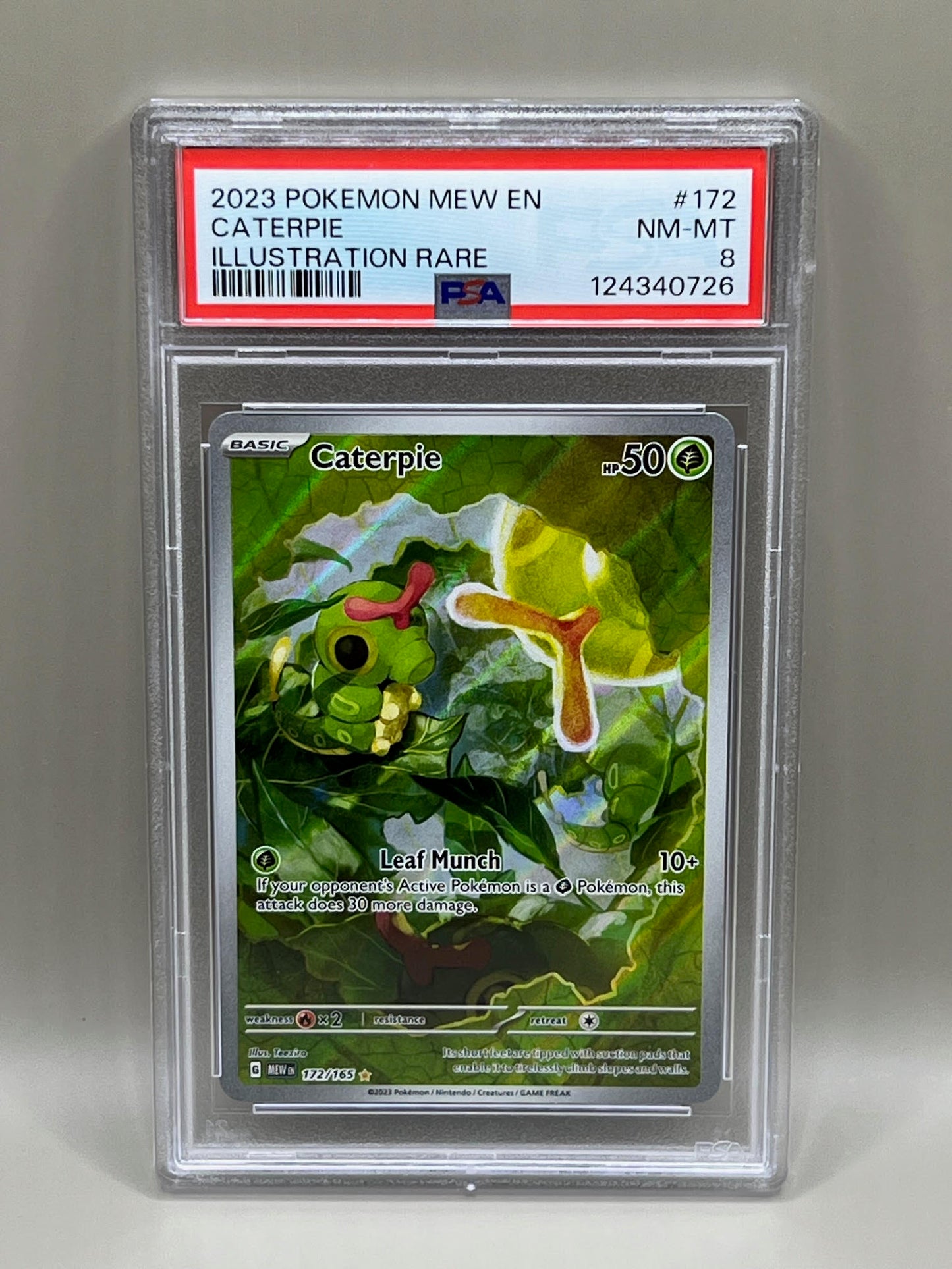 CATERPIE PSA 8 ILLUSTRATION RARE